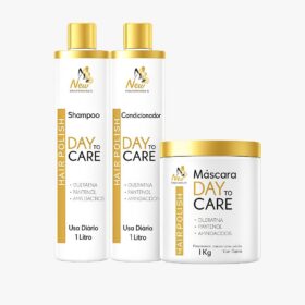 Kit Profissional Day To Care (Shampoo 1L, Condicionador 1L e Máscara 1kg)